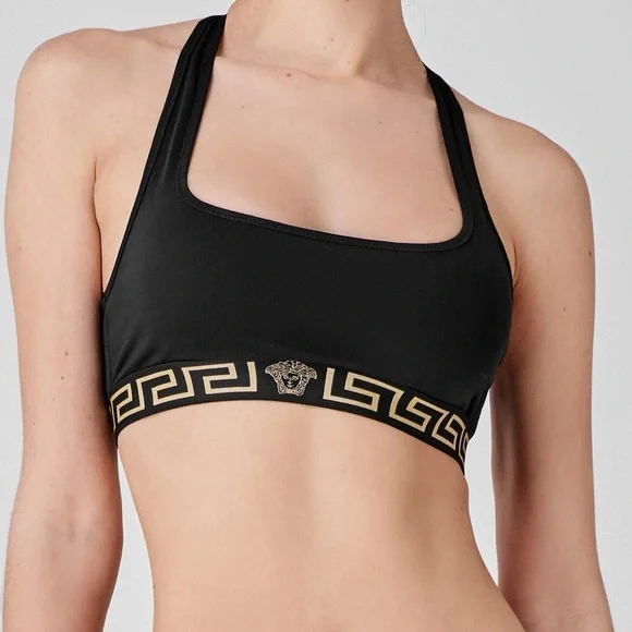 Versace Greca Border Sports Bra - Picture 1 of 7
